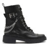 Borcego negro de cuero con cierrre y cadena RALLYS -26618
