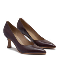 Stilettos de cabritilla violeta taco bajo RALLYS - 26621