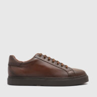 Zapatillas de cuero marrón RALLYS - 26623