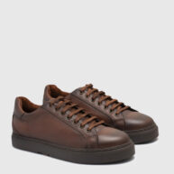 Zapatillas de cuero marrón RALLYS - 26623