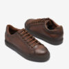 Zapatillas de cuero marrón RALLYS - 26623