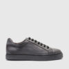 Zapatillas de cuero gris patinado RALLYS - 26624