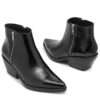 Botineta de charol negro croco