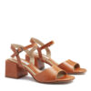 Sandalias con taco color suela
