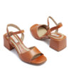 Sandalias con taco color suela