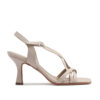 Sandalias nude de tiras cruzadas