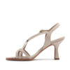 Sandalias nude de tiras cruzadas