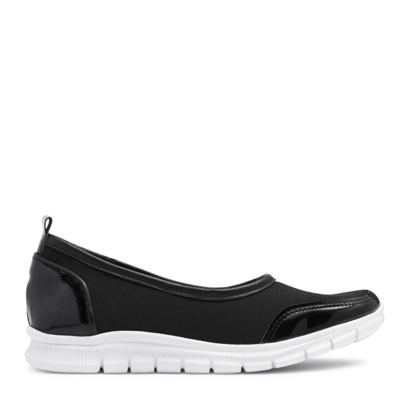 Zapatillas de neoprene y charol negro RALLYS - 26680