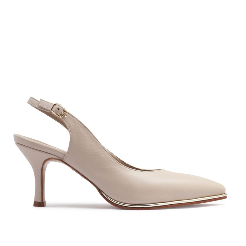 Zapatos de cuero nude RALLYS - 26683