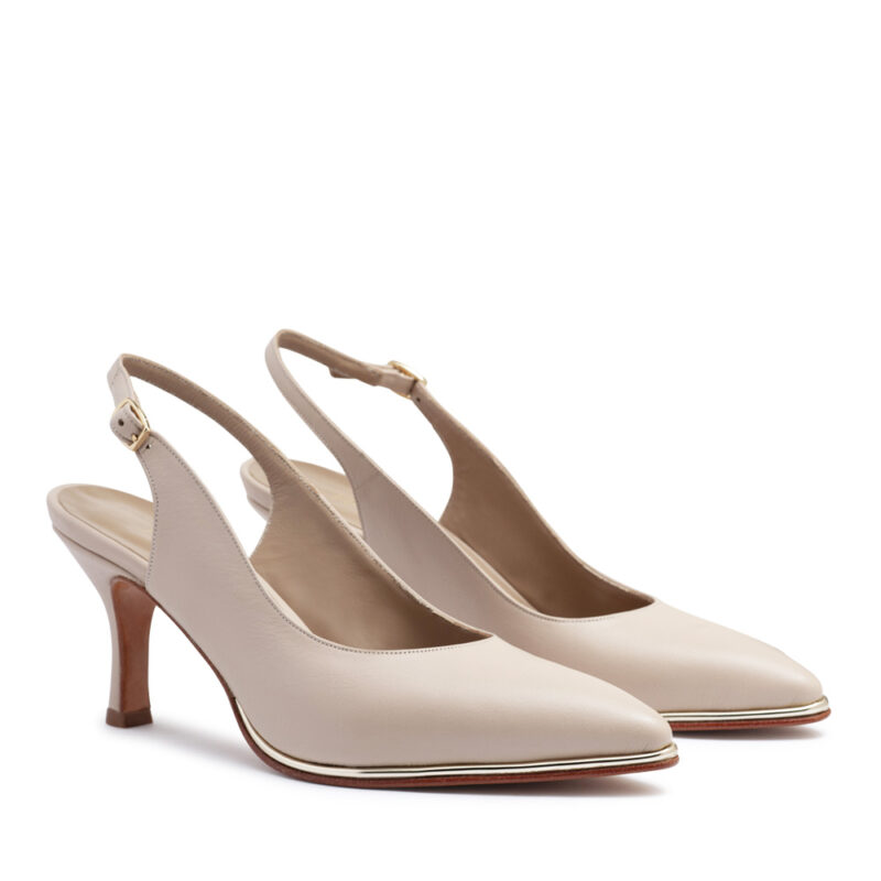 Zapatos de cuero nude RALLYS - 26683