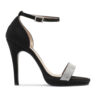 Sandalia taco fino de gamuza con strass RALLYS
