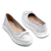 Chatita de cuero grbado plata 26693