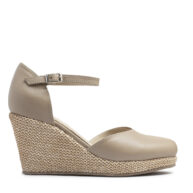 Sandalia de cuero camel con taco chino RALLYS