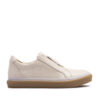 Zapatilla de cuero color manteca sin cordones RALLYS