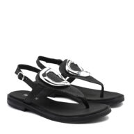 Ojota de cuero color negro RALLYS