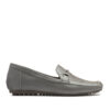 Mocasin de cuero gris oscuro con tachitas RALLYS