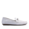 Mocasin de cuero gris con tachitas RALLYS