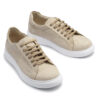 Zapatillas de cuero beige esterillado RALLYS