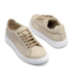 Zapatillas de cuero beige esterillado RALLYS