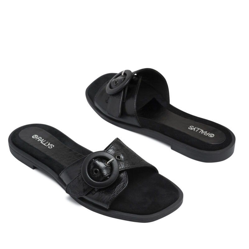 Zueco bajo de charol negro - Image 3