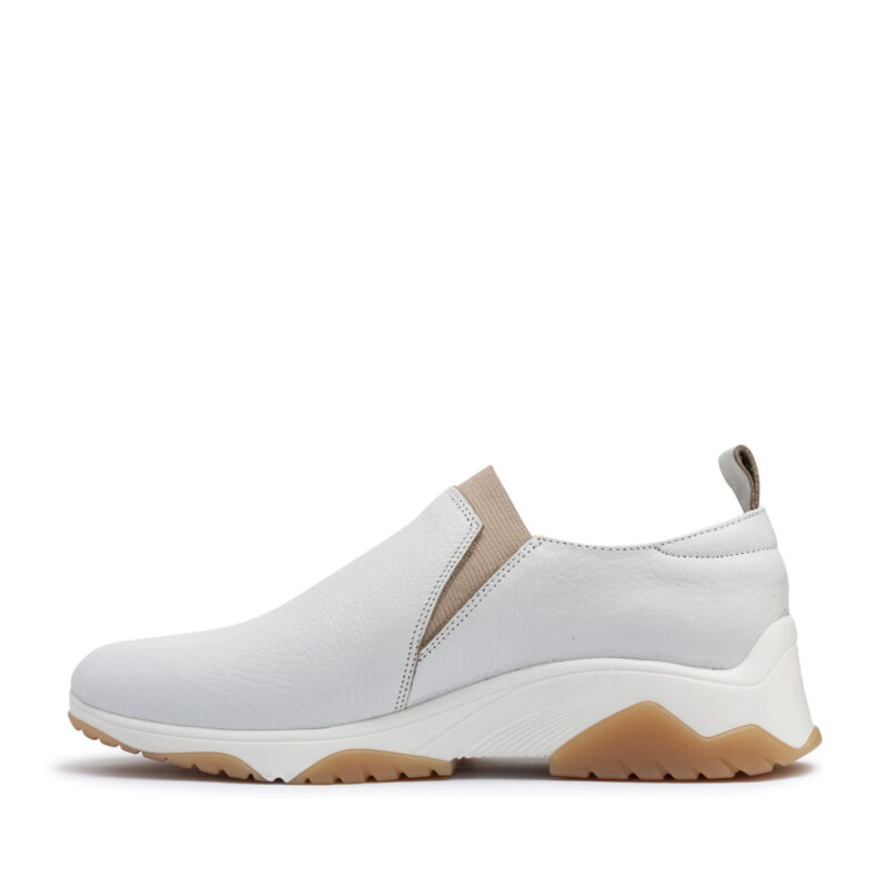 Pancha de cuero blanco natural RALLYS
