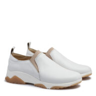 Pancha de cuero blanco natural RALLYS