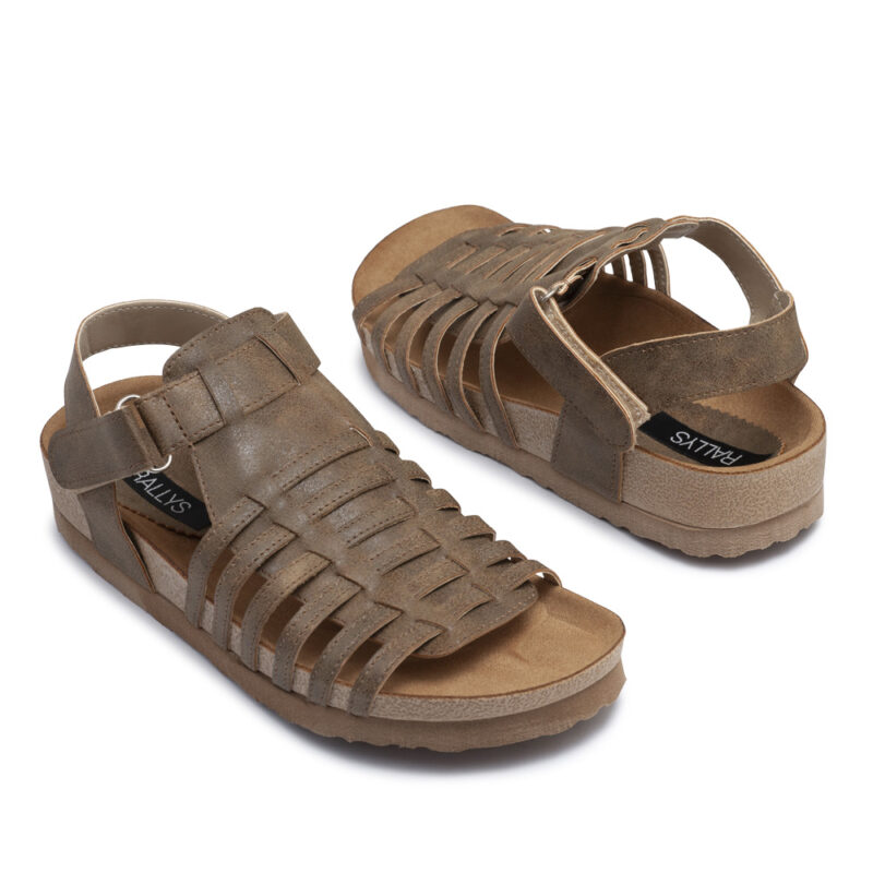 Sandalias franciscanas marrones RALLYS
