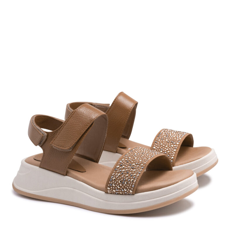 Sandalias de cuero suela con plataforma RALLYS - 26729