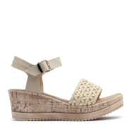 Sandalias de taco chino beige RALLYS - 26730