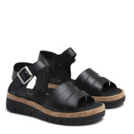Sandalias negras de tiras con plataforma RALLYS - 26731