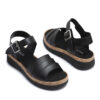 Sandalias negras de tiras con plataforma RALLYS - 26731