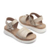 Sandalias beige oscuro de tiras con plataforma RALLYS