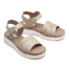 Sandalias beige oscuro de tiras con plataforma RALLYS