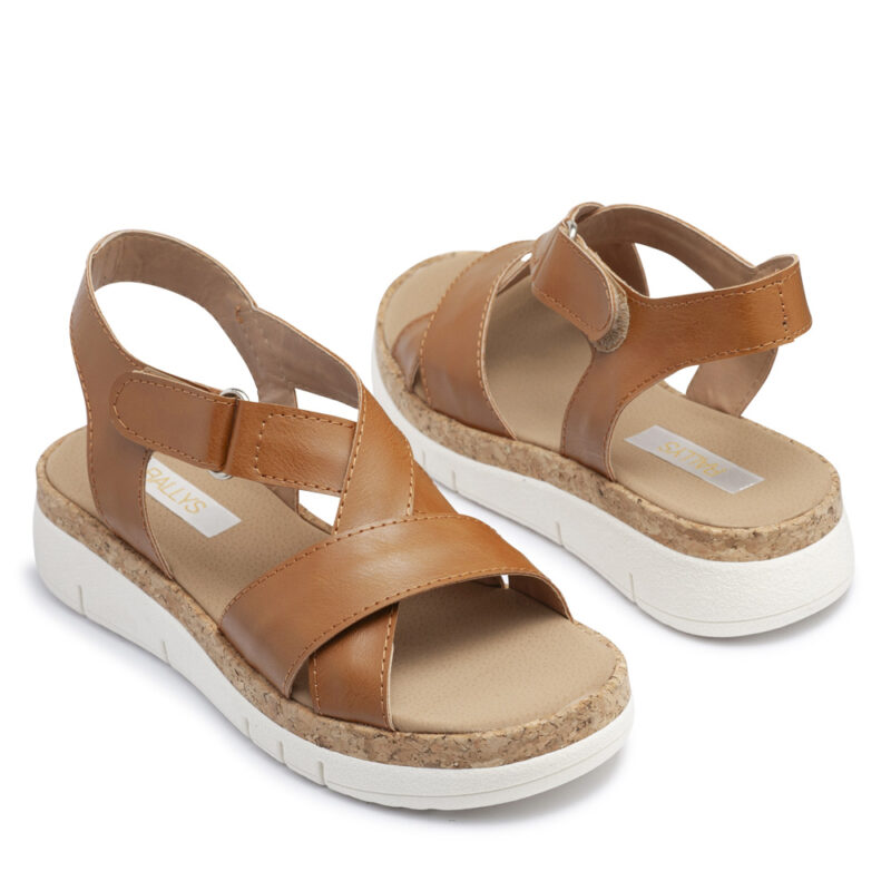 Sandalias suela de tiras cruzadas con plataforma RALLYS - 26733