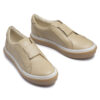 Zapatillas de cuero camel sin cordones RALLYS