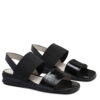 Sandalias de charol negro con taco chino RALLYS