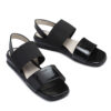 Sandalias de charol negro con taco chino RALLYS