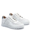 Zapatillas caladas blancas y azul RALLYS