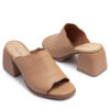 Zueco de cuero suela con taco RALLYS