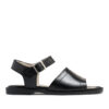 Sandalias bajas de cuero negro RALLYS