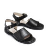 Sandalias bajas de cuero negro RALLYS