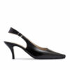 Zapatos negros de cuero sin talón