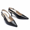 Zapatos negros de cuero sin talón