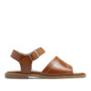 Sandalias bajas de cuero suela
