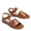 Sandalias bajas de cuero suela