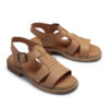 Sandalias de cuero color suela
