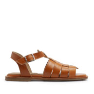 Sandalia franciscana de cuero suela