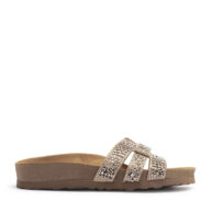 Zuecos rose con strass